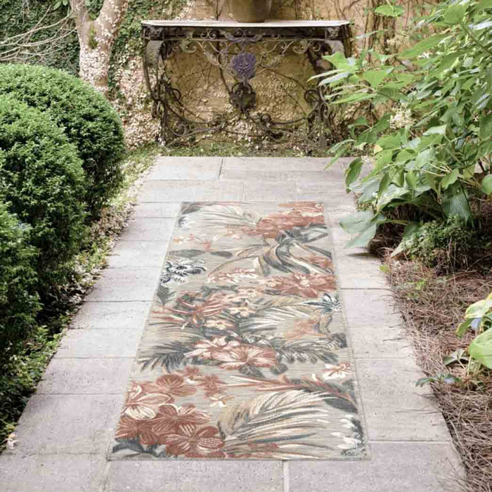 Tyse Area Rugs Tropic 2'2"x7'3" Gray TRP1009