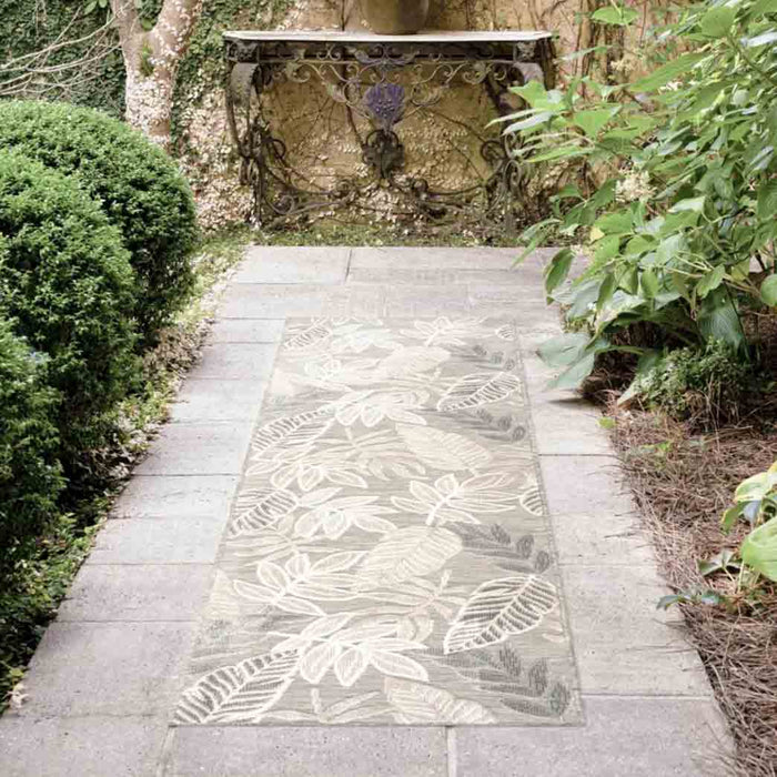 Tyse Area Rugs Tropic 2'2"x7'3" Gray TRP1109