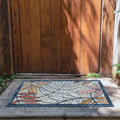 Tyse Area Rugs Tropic 1'11"x3' Gray TRP1209