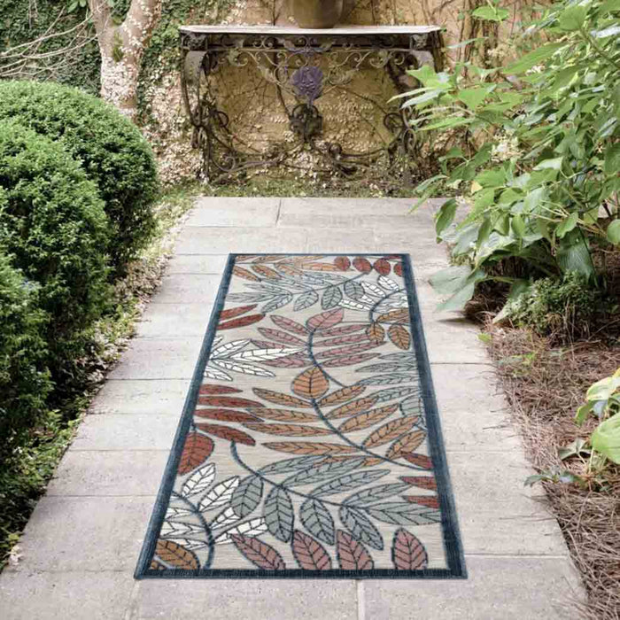 Tyse Area Rugs Tropic 2'2"x7'3" Gray TRP1209