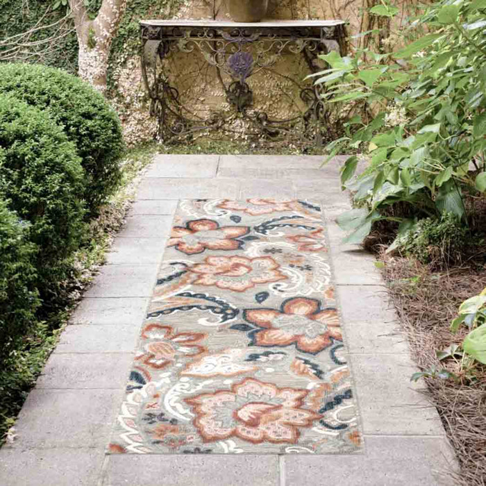Tyse Area Rugs Tropic 2'2"x7'3" Gray TRP1309