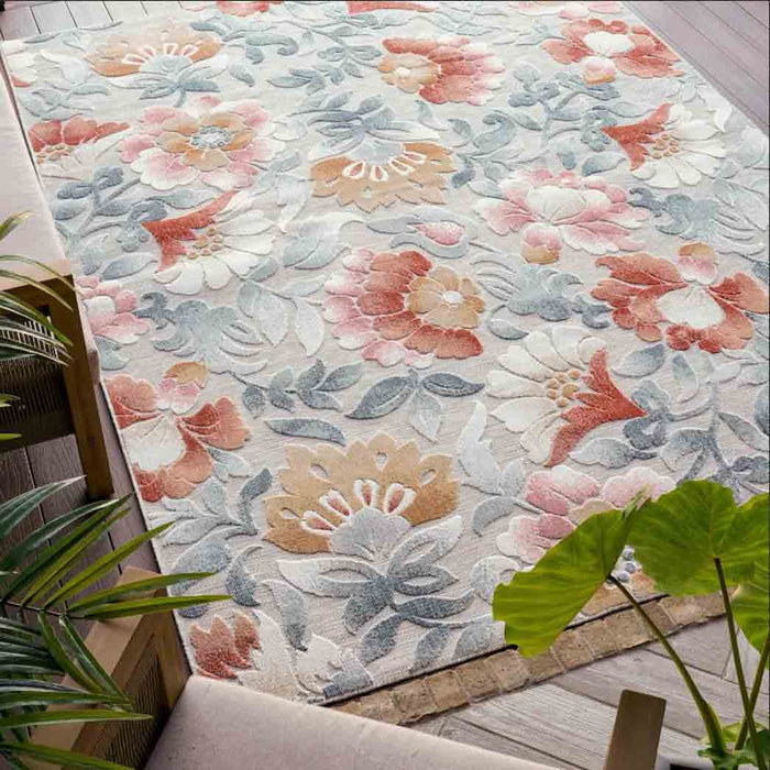 Tyse Area Rugs Tropic 7'7"x10'3" Gray TRP1409