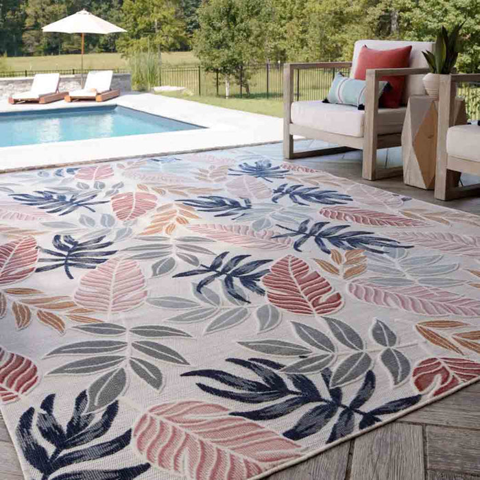 Tyse Area Rugs Tropic 5'1"x7'3" Multi-Color TRP1101