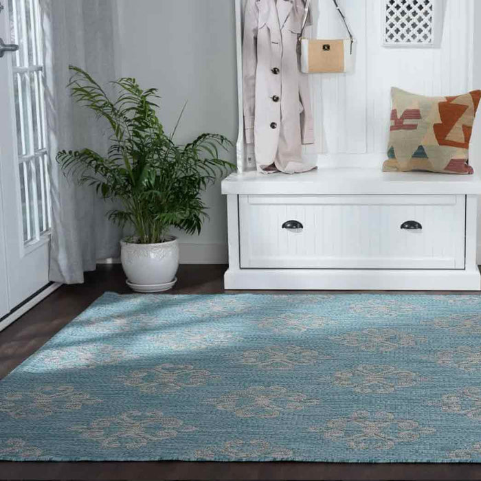 Tyse Area Rugs Veranda 7'10"x10'3" Aqua VND1519