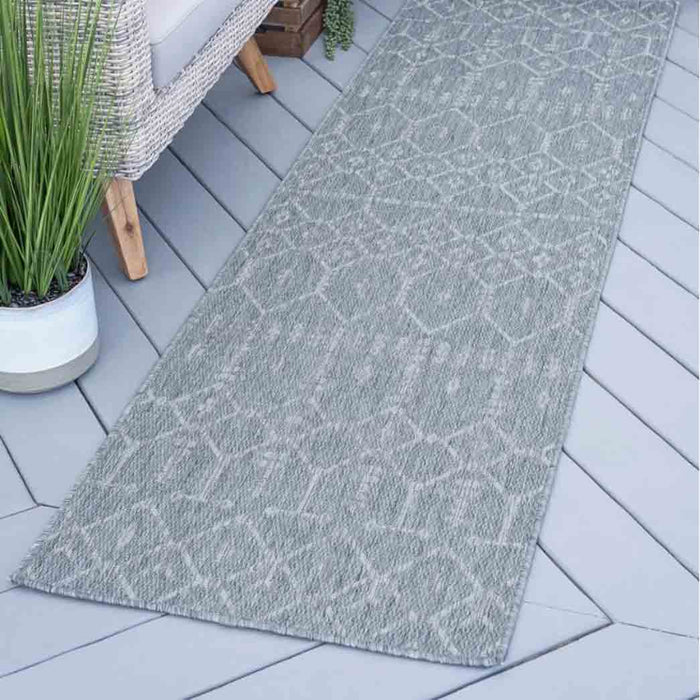 Tyse Area Rugs Veranda 2'3"x7'3" Gray VND2009