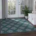 Tyse Area Rugs Veranda 5'3"x7'3" Teal VND1515