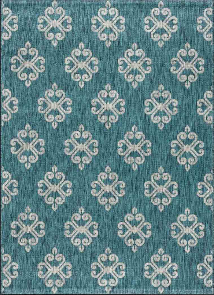 Tyse Area Rugs Veranda Teal VND1515