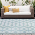 Tyse Area Rugs Vista Aqua VIS1015 5'x6'11"