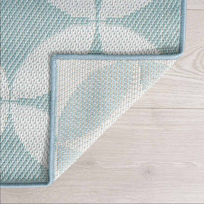 Tyse Area Rugs Vista Aqua VIS1015 backing