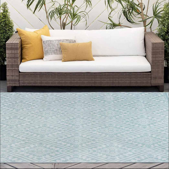 Tyse Area Rugs Vista Aqua VIS1115 5'x6'11"