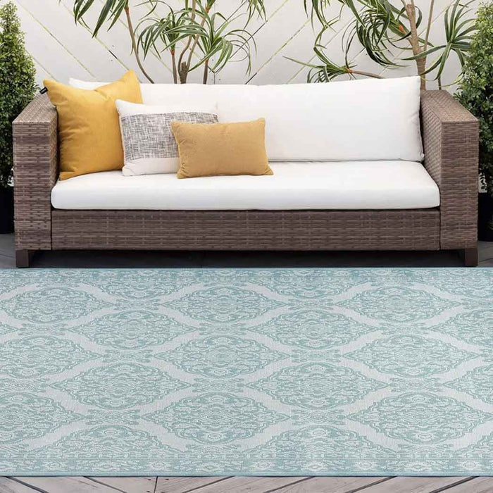 Tyse Area Rugs Vista Aqua VIS1215 5'x6'11"