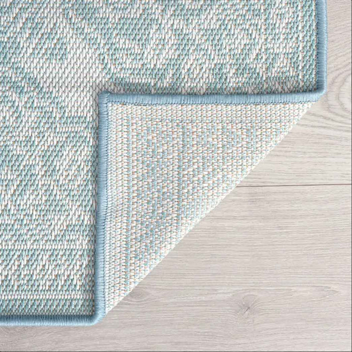Tyse Area Rugs Vista Aqua VIS1215 backing
