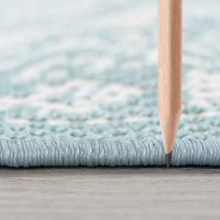 Tyse Area Rugs Vista Aqua VIS1215 thick pic