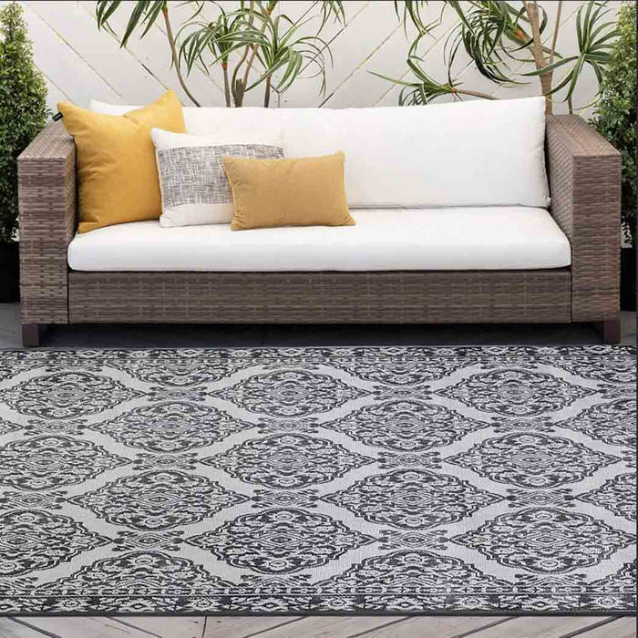 Tyse Area Rugs Vista Charcoal VIS1218 5'x6'11"