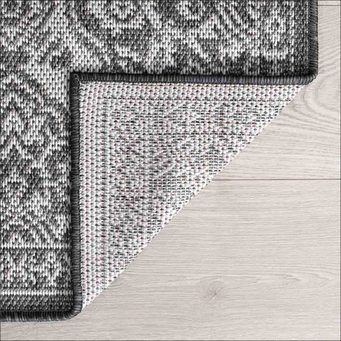 Tyse Area Rugs Vista Charcoal VIS1218 backing
