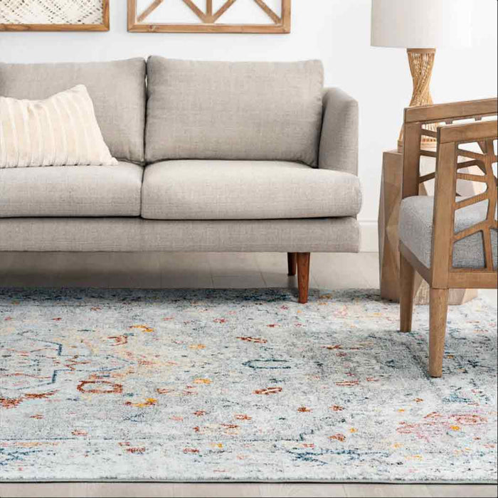 Tyse Area Rugs Wakefield 5'3"x7'3" Silver WFL4110