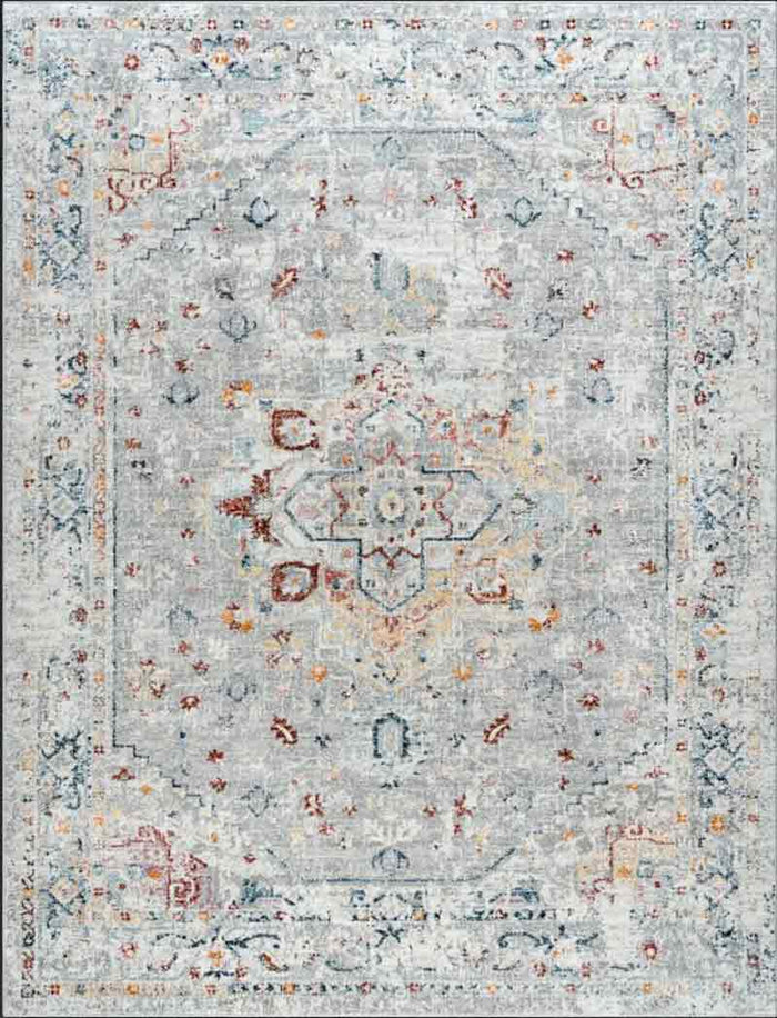 Tyse Area Rugs Wakefield Silver WFL4110