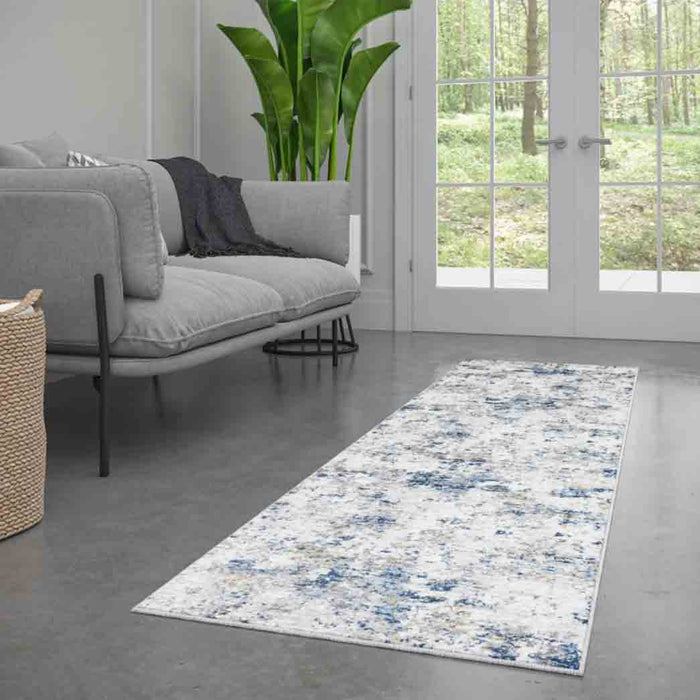 Tyse Area Rugs Yardley 2'3"x7'3" Indigo YRD1001