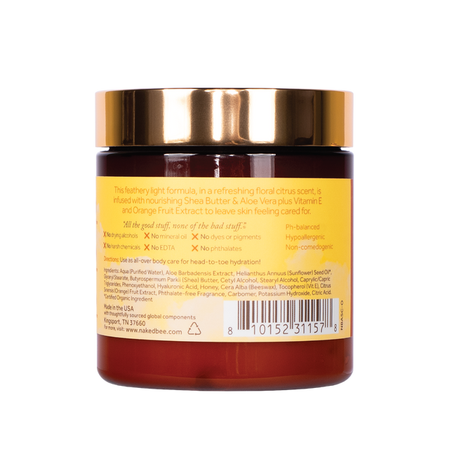 The Naked Bee 8 oz. Orange Blossom Honey Aloe & Shea Cloud Cream
