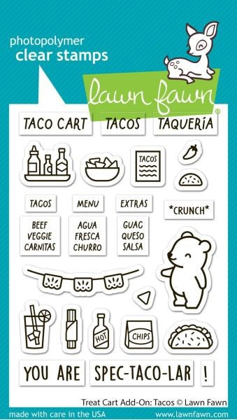 Treat Cart Add-On:  Tacos - Clear Stamps