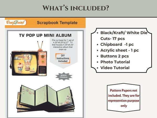 TV Pop Up Mini Album - Black