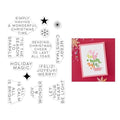 Very Merry Collection - Modern Holiday Greetings Clear Stamps