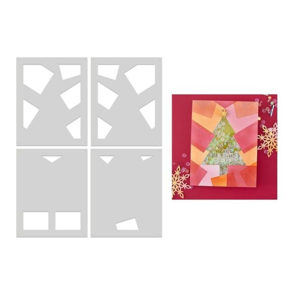Very Merry Collection - Stencils - Color Layering Tree