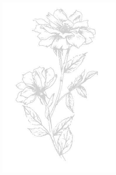 Victorian Petals Impress-ion Press & Foil Plate