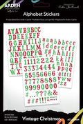 Vintage Christmas - Alphabet Stickers