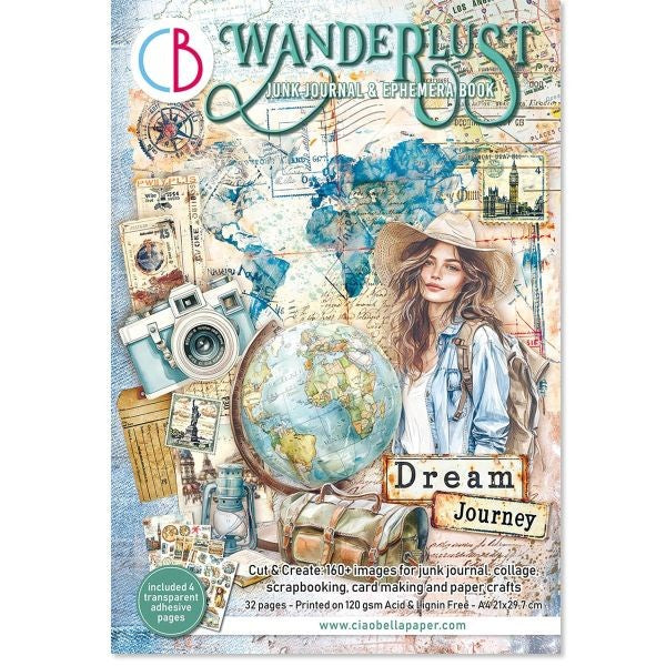 Wanderlust Junk Journal & Ephemera Book