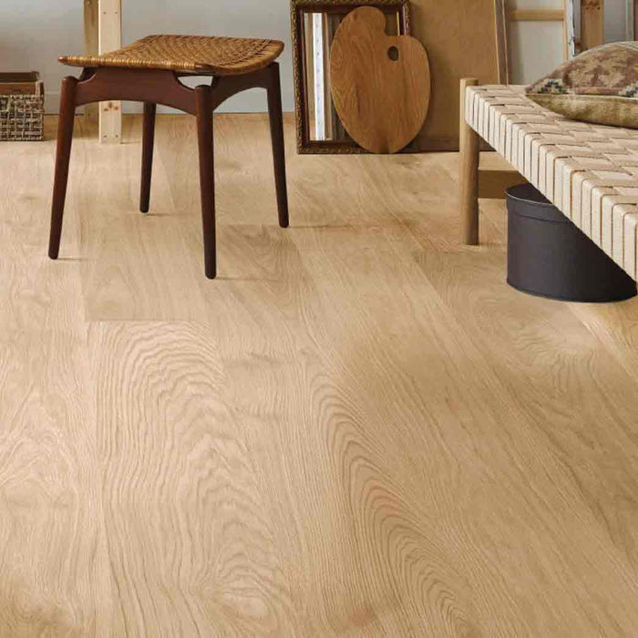 We Cork Hot Coating Cork Tiles Serenity Plank Blond French Oak WECSCBLFROK room