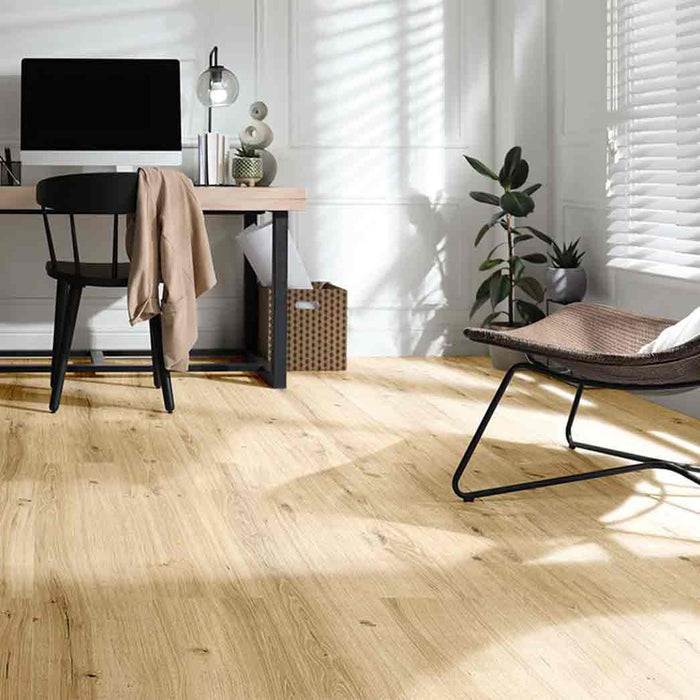 We Cork Hot Coating Cork Tiles Serenity Plank Sunrise Oak WECSCSO room