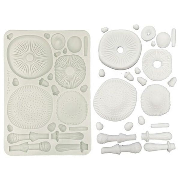 Whispering Woods - A5 Silicone Mould - Mushrooms 3D
