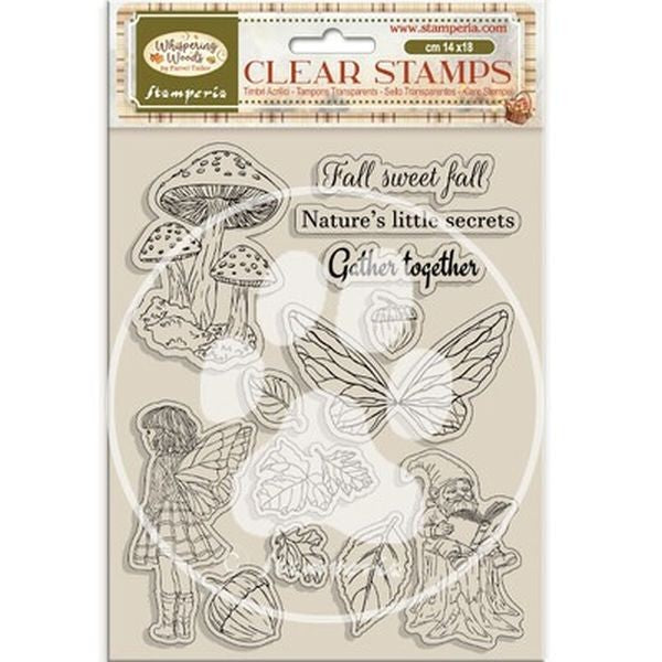 Whispering Woods - Clear Stamps - Mushrooms and Fairies
