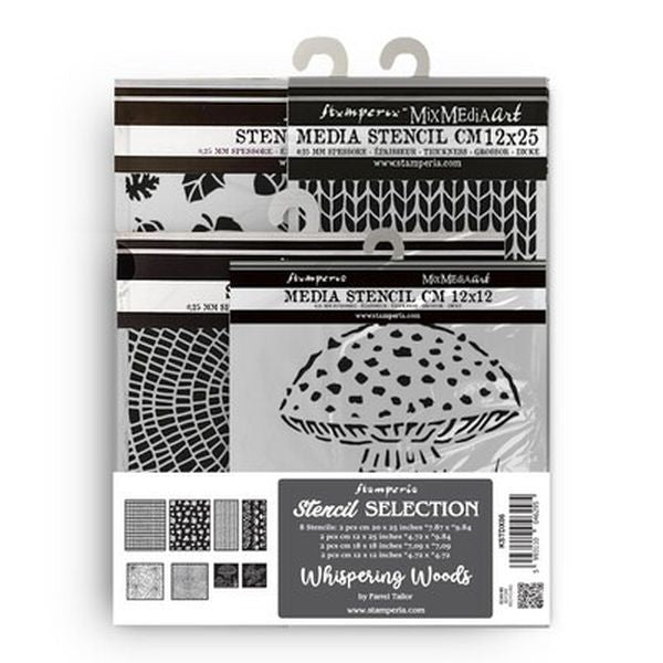 Whispering Woods - Stencils - 8 Piece Bundle