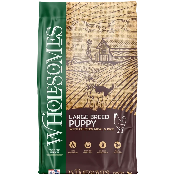 Wholesomes Large Breed Puppy Chicken Meal & Rice Recipe