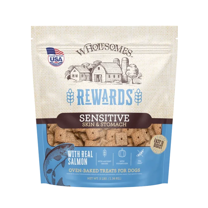 Wholesomes Rewards Sensitive Skin & Stomach Salmon For Dogs