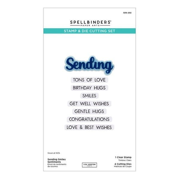 Wildflowers Collection - Sending Smiles Sentiments - Stamp & Die Set