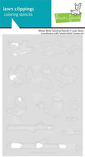 Winter Birds - Coloring Stencils