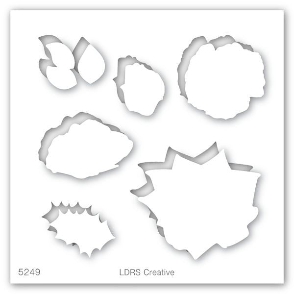 Winter Blooms Mask Stencil
