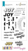 Winter Tyopography - Stamp & Die Bundle