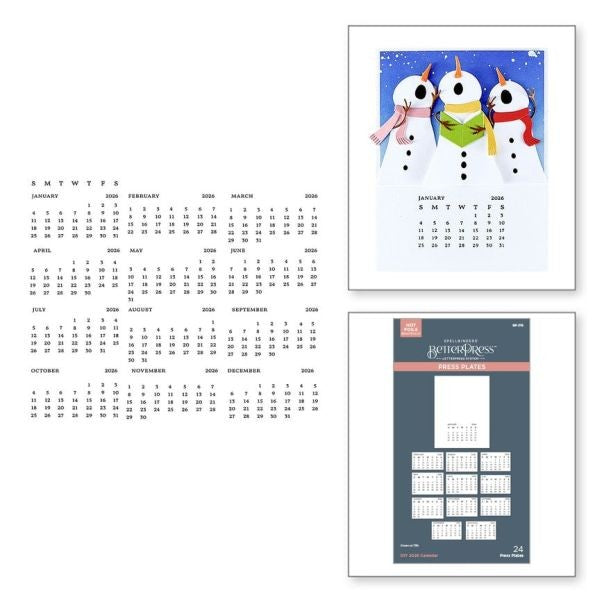 Wonderland Collection - DIY 2026 Calendar BetterPress Plate