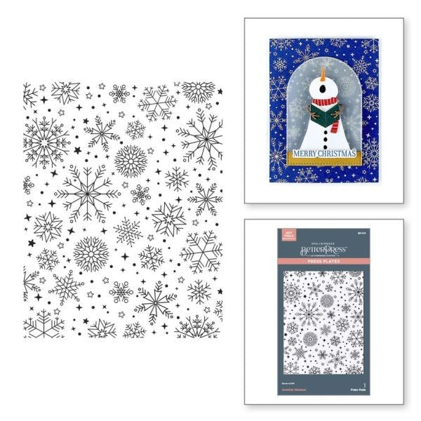 Wonderland Collection - Snowfall Shimmer BetterPress Plate