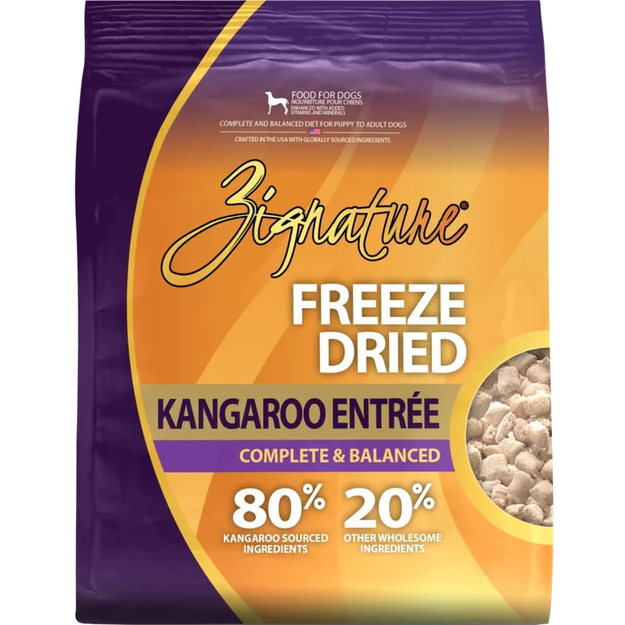 Zignature Freeze Dried Kangaroo Entrée Dog Food