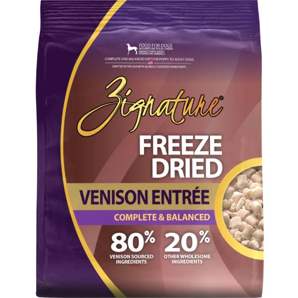 Zignature Freeze Dried Venison Entrée Dog Food